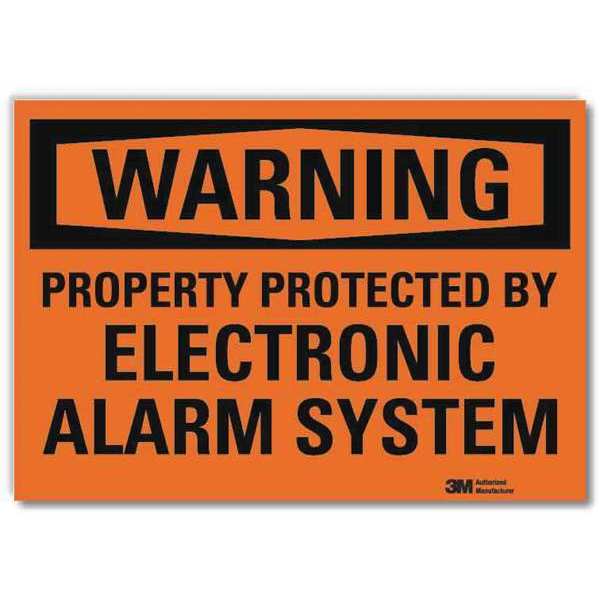 Warning Sign, 10x7 In., English, U1-1011-RD_10X7