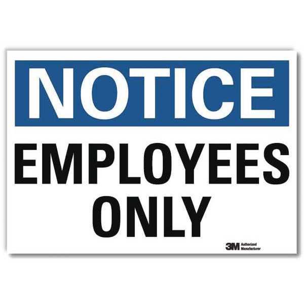 Notice Sign, 14x10 In., English, U1-1040-RD_14X10