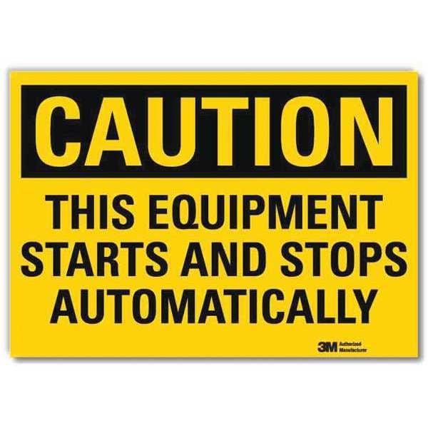 Caution Sign, 7 in Height, 10 in Width, Reflective Sheeting, Vertical Rectangle, English