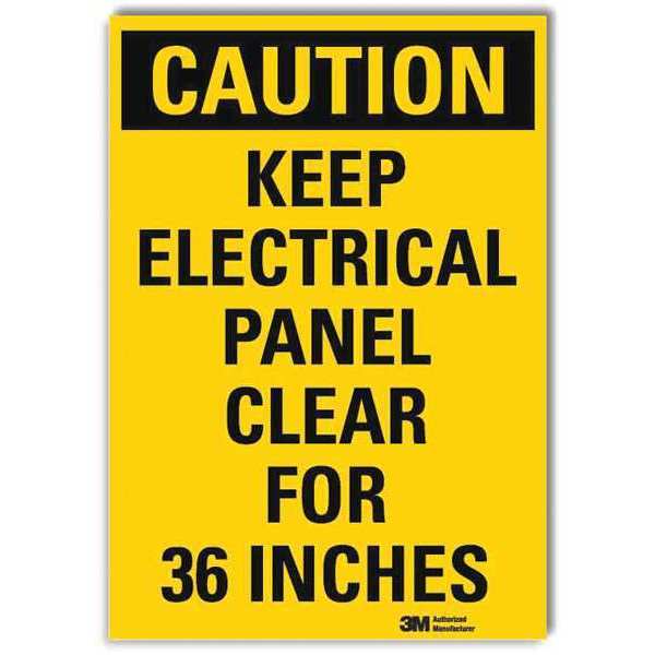 Caution Sign, 14x10 In., English, U1-1059-RD_10X14
