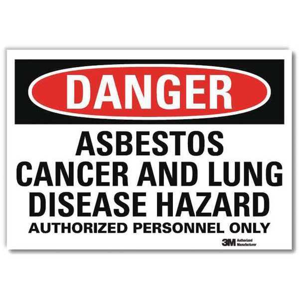 Danger Sign, 10 in H, 14 in W, Horizontal Rectangle, English, U1-1044-RD_14X10