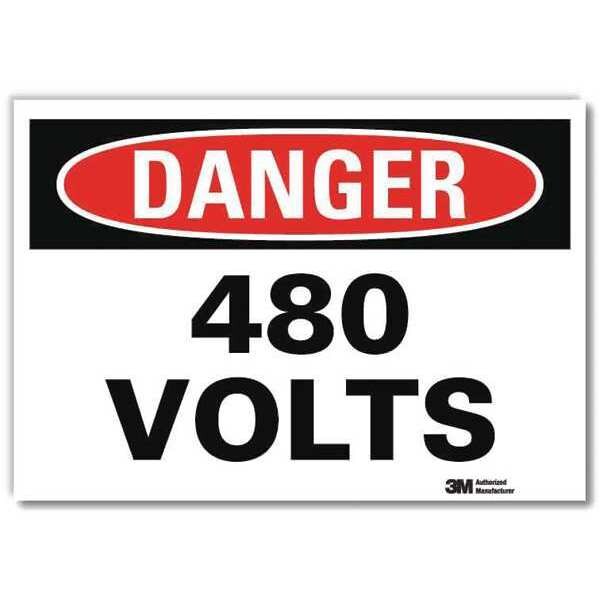 Danger Sign, 14x10 In., English, U1-1076-RD_14X10