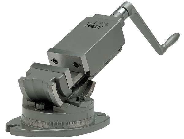 Angle Machine Vise, 1-9/16 Deep, 4 in Open