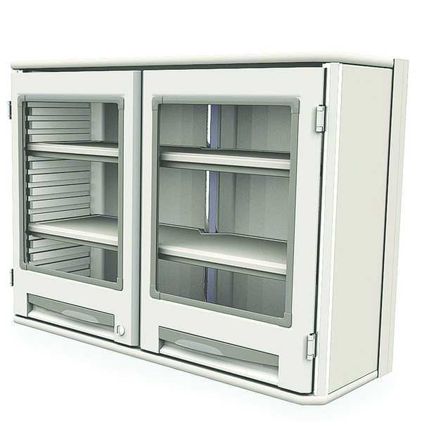Wall-Mounted Cabinet, W41-5/16 In, 2 Shelf
