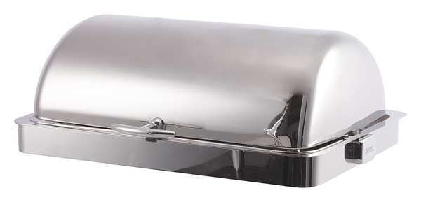 Drop-In Roll-Top Chafer, Chrome Accents