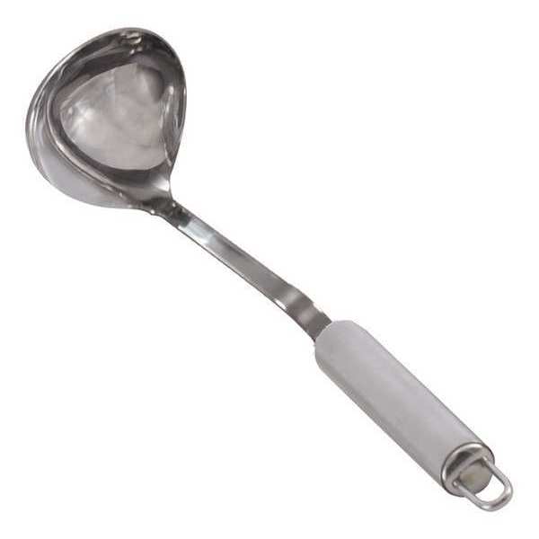 Dressing Ladle w/Bent Handle, SS, 12 In