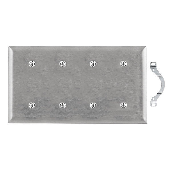 Ss44 Stainless 4 Gang Blank