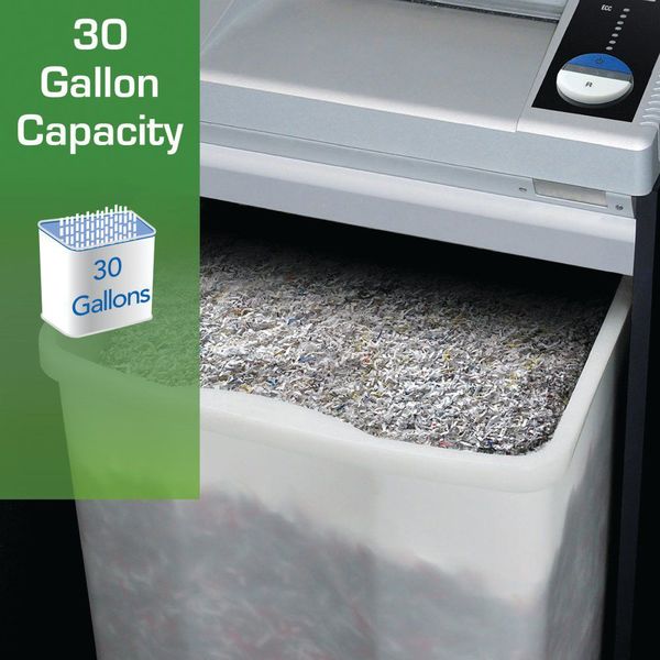Paper Shredder, High Security, 30 gal, Gray
