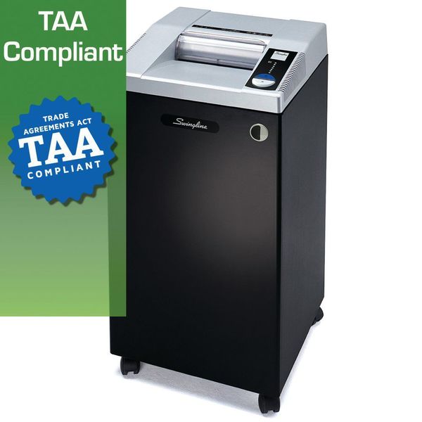 Paper Shredder, Micro-Cut, 30 gal., Blk/Slv