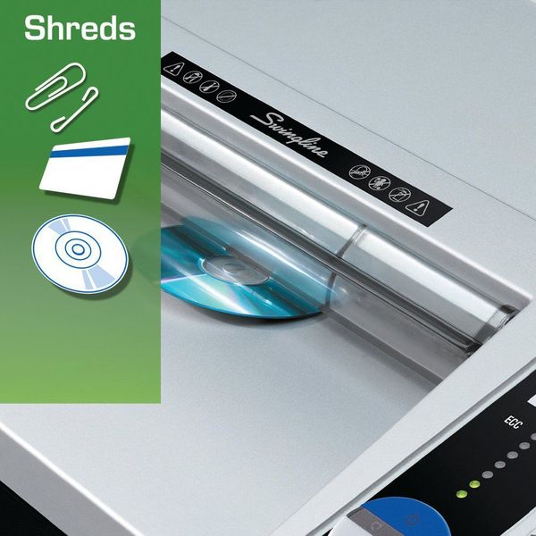 Paper Shredder, Micro-Cut, 30 gal., Blk/Slv
