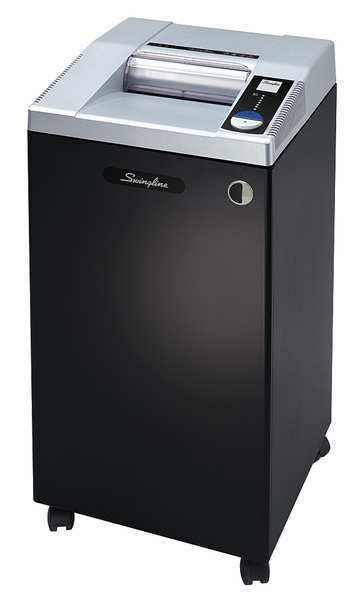 Paper Shredder, Micro-Cut, 30 gal., Blk/Slv