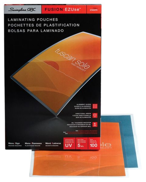 Laminating Pouches, 11-1/2x17-1/2In, PK100