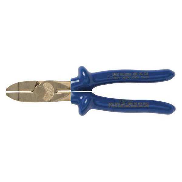 8 3/4 in Linemans Plier, Nickel Aluminum Bronze