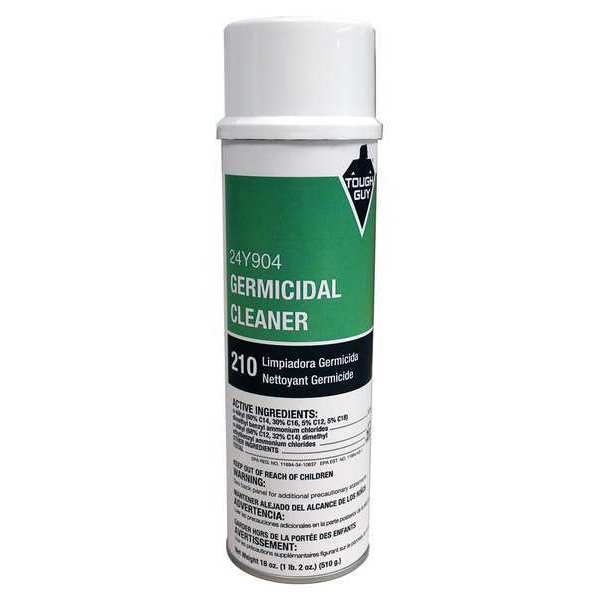 Foam Glass Cleaner, 20 oz., Clear, Lemon, Aerosol Can