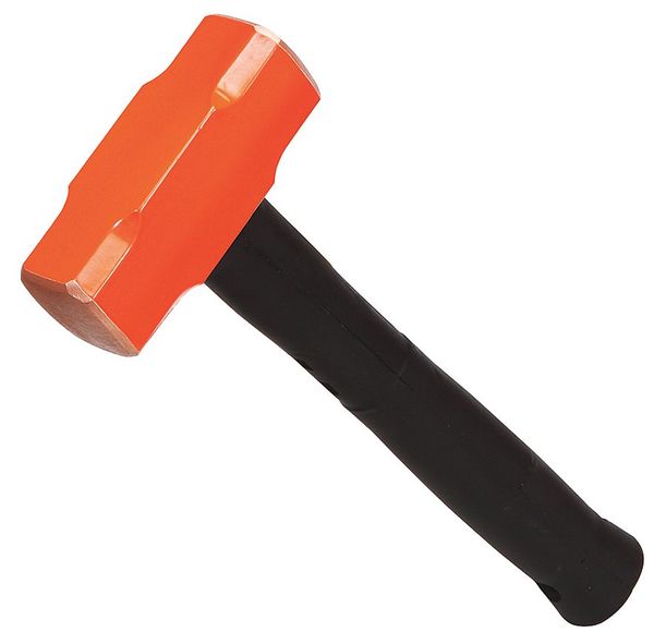 Nonsparking Sledge, 4 lb., 12 In, Steel
