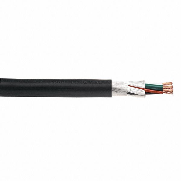 Cord, 18/3 SJEOOW 105C Blk 1000ftRL