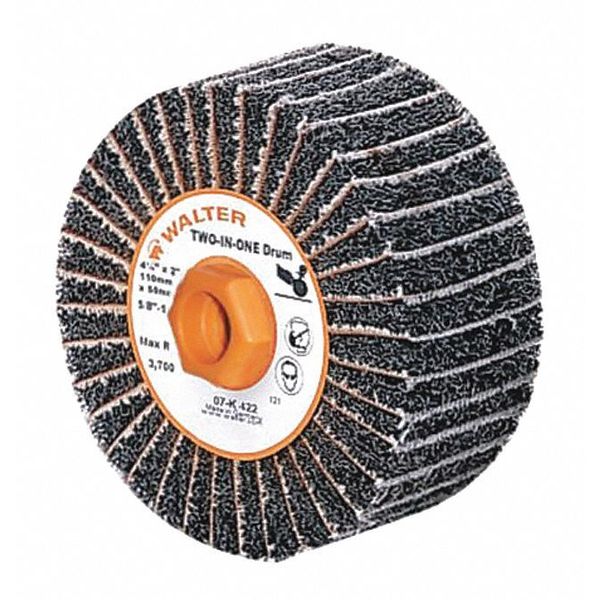 Finishing Flap Drum, 4-1/2x2x5/8