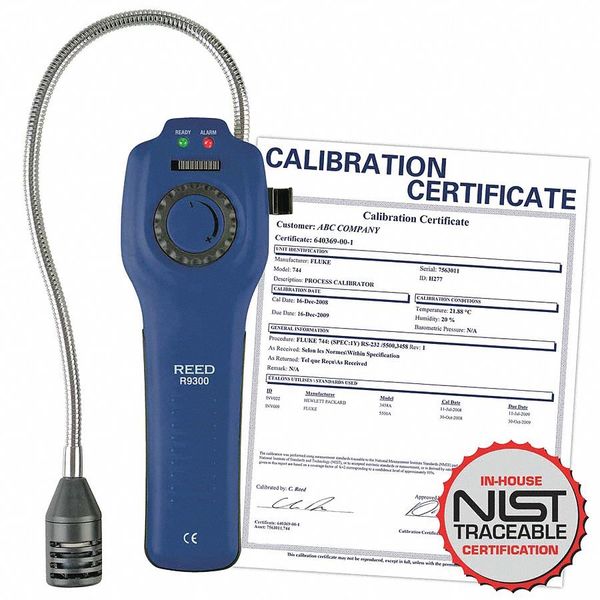 Combust Gas Leak Detector, Nist Cert
