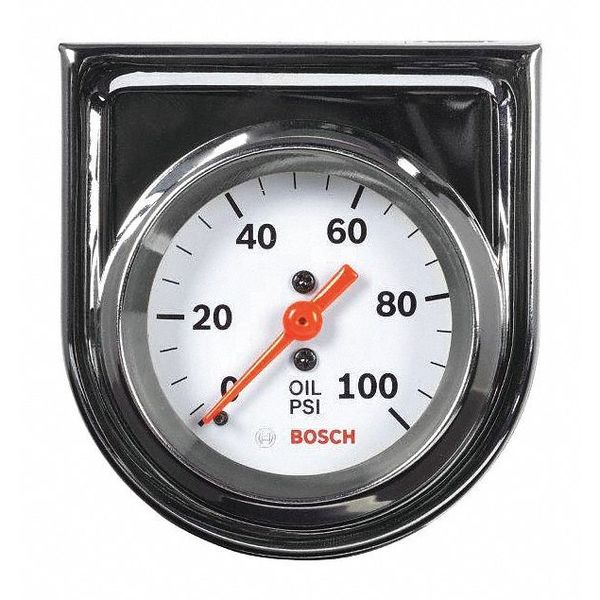 Mechanical Oil Pressure Gauge, White, 2