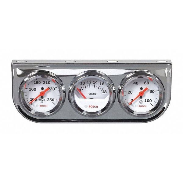 Mini Triple Gauge, Temp, Volt, PSI, 2