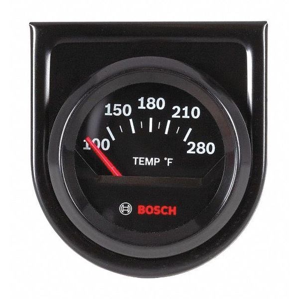 Electrcal Water/Oil Tmprtre Gauge, Blk, 2