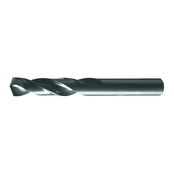 Screw Machine Drill Bit, 3/8 in Size, 135  Degrees Point Angle, High Speed Steel, Spiral Flute
