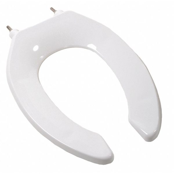 Deluxe Plstc Seat, Wht, Chck Hinge, Elngtd, Without Cover, Elongated