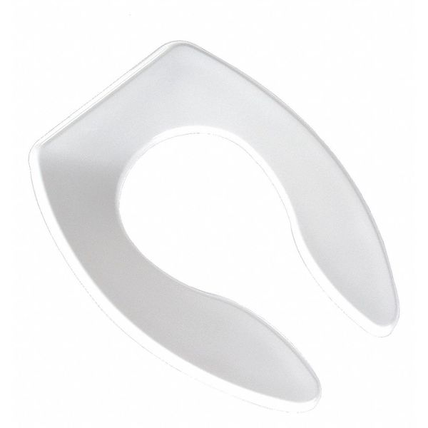 Heavy Duty Commercial Seat, Wht, Elongated, Without Cover, Elongated
