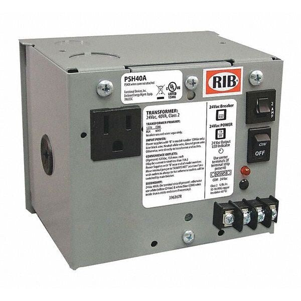 Enclosed, Single, 40VA, 120VAC-24VAC