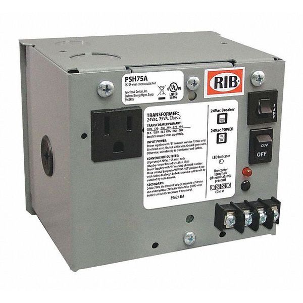 Enclosed Power Supply, Single, 75VA
