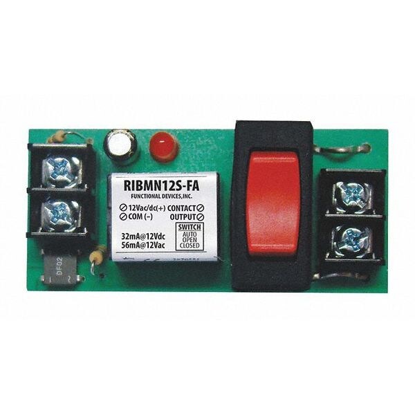 Track Mount Relay, 15A, SPST/Override