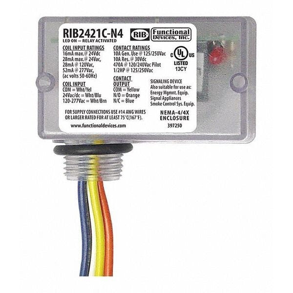 Enclosed Relay, 10A, SPDT