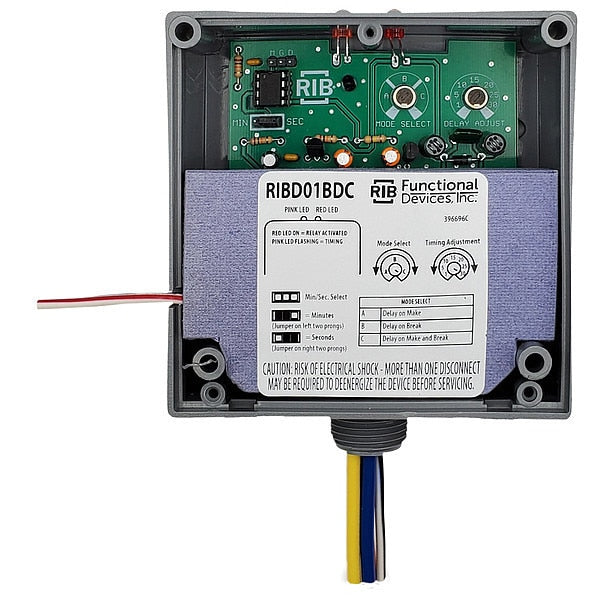 Enclosed Time Delay Relay, 20A, SPDT