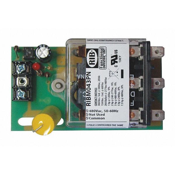 Track Mount Relay, 30A, 3PDT