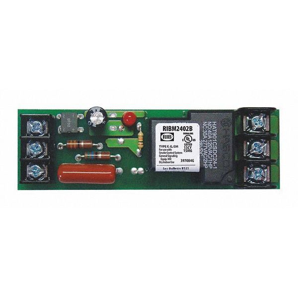 Track Mount Relay, 20A, SPDT, Coil Volts: 24VAC/DC