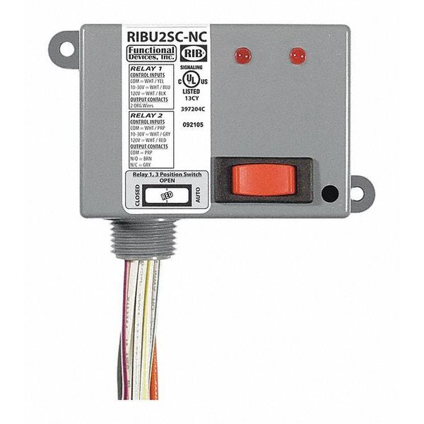 Enclosed Relays, 10A, SPST-N/O