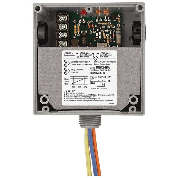 Enclosed Relay/Adj. Current Switch, 20A
