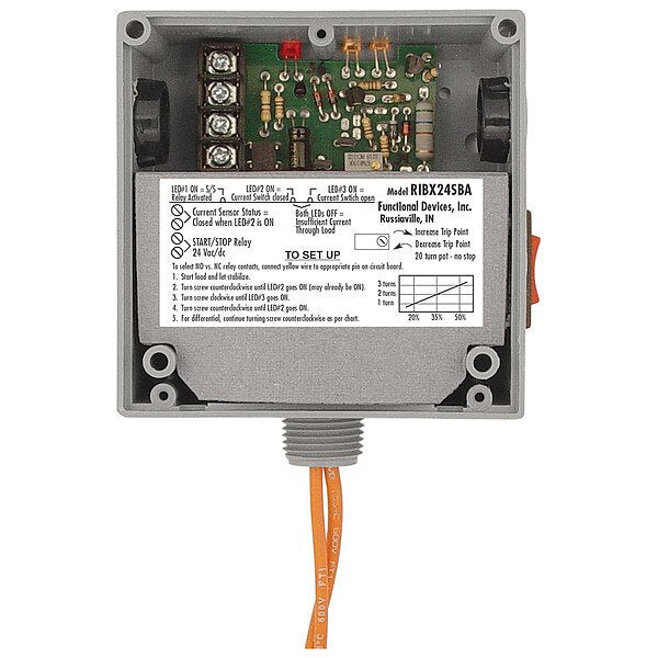 Enclosed Relay/Current Switch, 20A