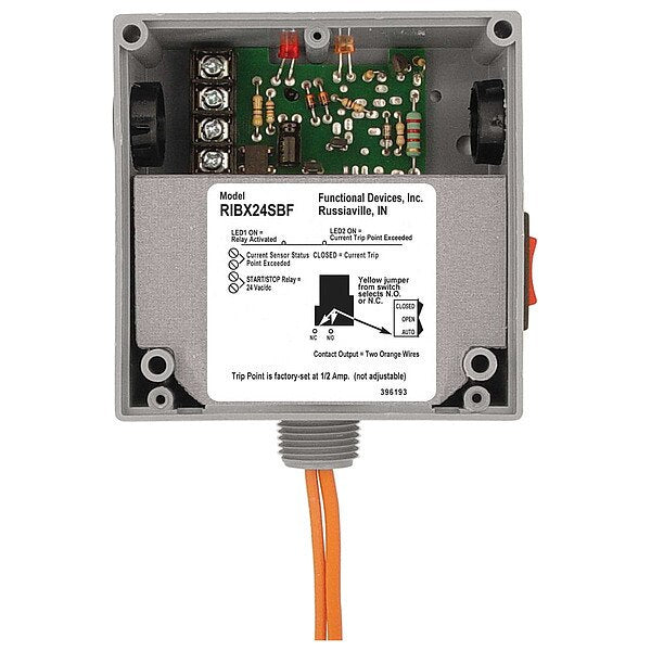 Enclosed Relay/Current Switch, 20A