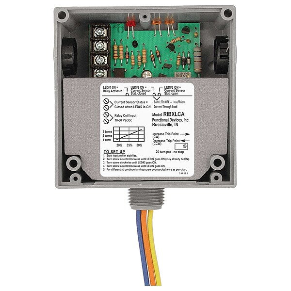 Enclosed Relay/Current Switch, 10A