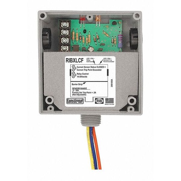 Enclosed Relay/Current Switch, Fixed, 10A