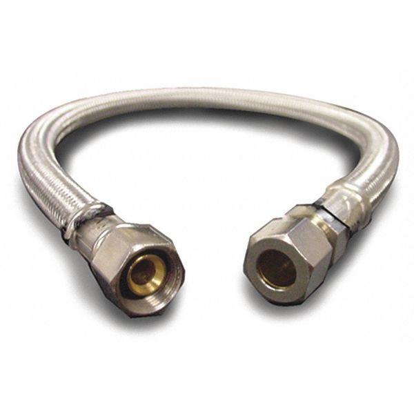 Faucet Connector, Stainless Steel, 20