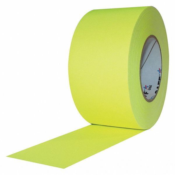 Matte Cloth Tape, 3x50yd., FL Yellow