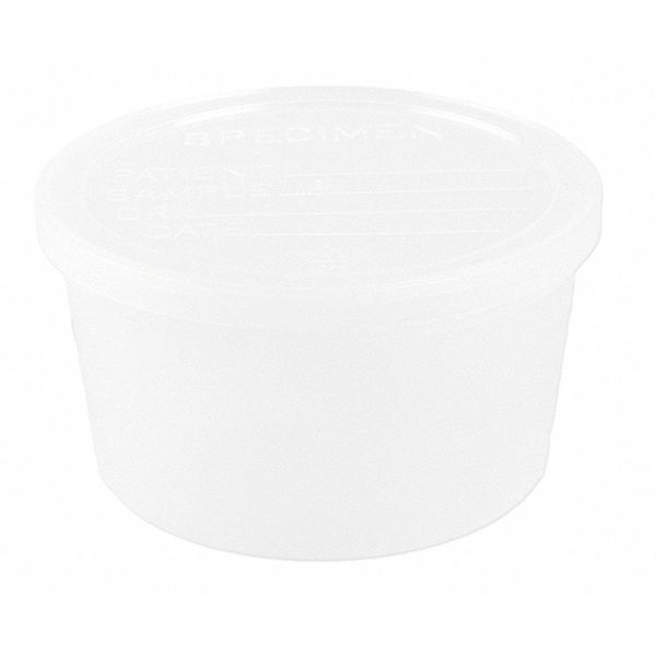Container Lab w/Lid, 8 oz., PK250