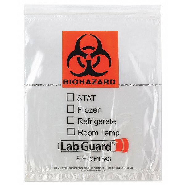 Specimn Trnsprt Bag, 12x15