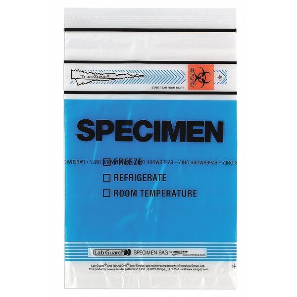 Specimen Trnsprt Bag, 6x9