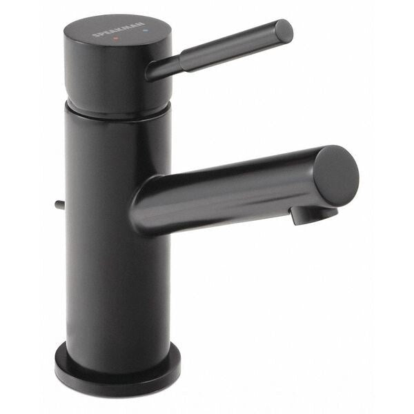 Manual Single Hole Mount, 1 Hole Single Lever Faucet, Matte Black