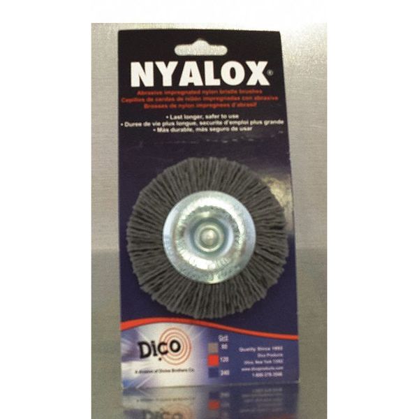 Nyalox Wheel Brush, 80 Grit, Gray, 3