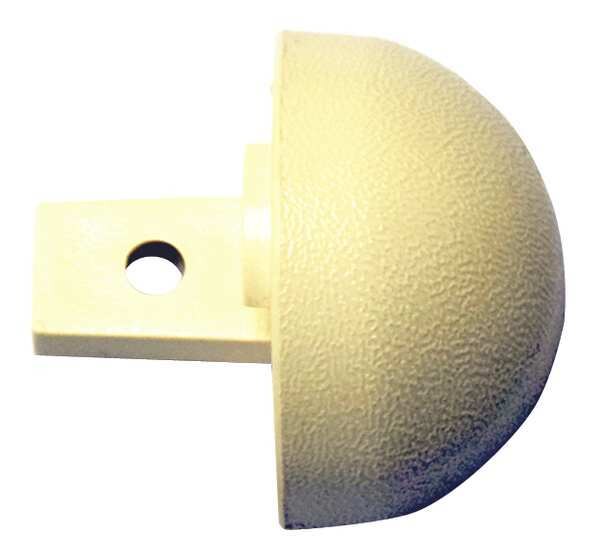 End Cap, Interior, 1-1/8 In, Vinyl, Ivory