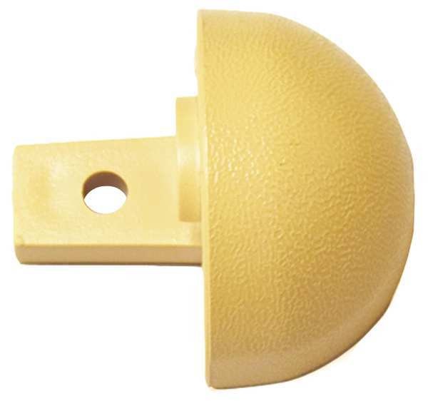 End Cap, Interior, 1-1/8 In, Vinyl, Tan